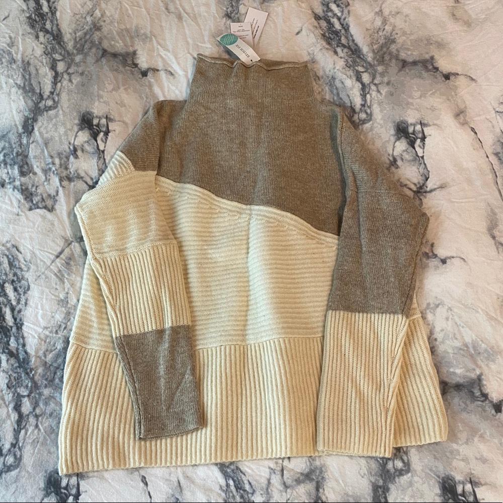 French Connection Maede Mock Neck Wool Pullover